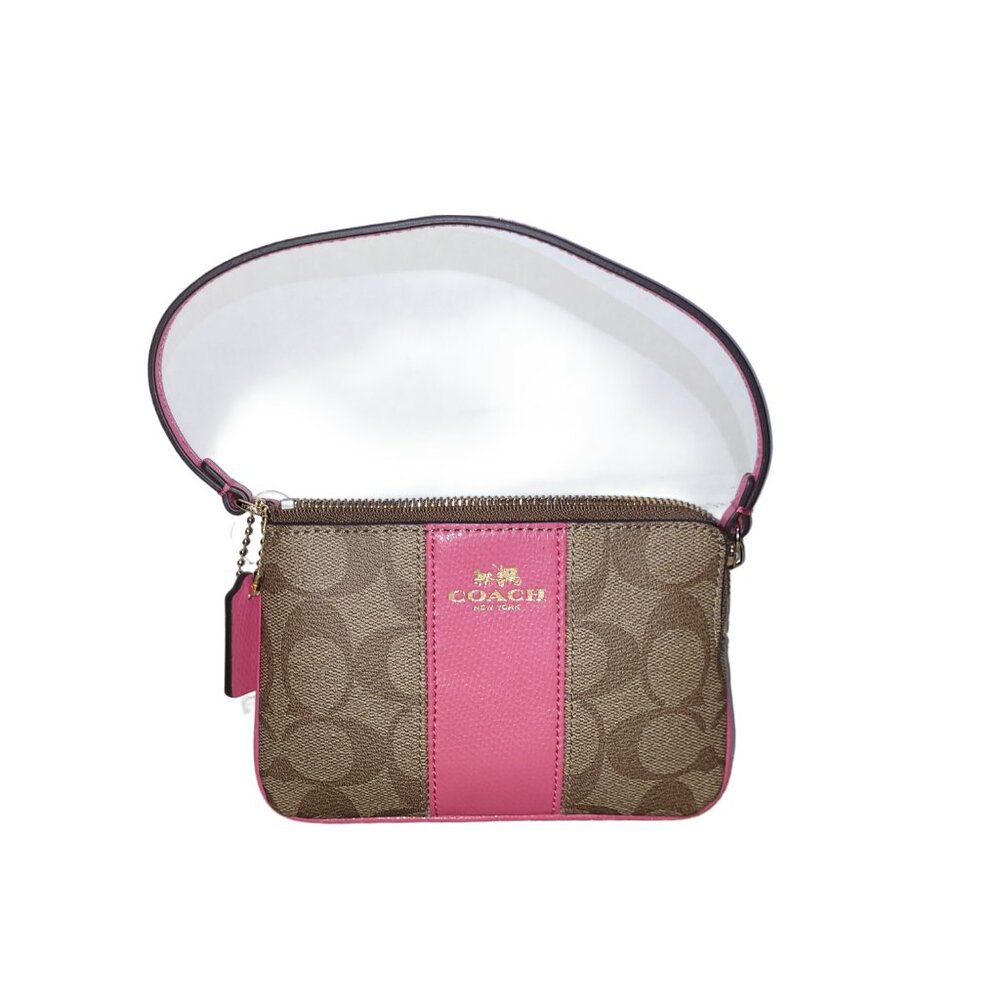 COACH SIGNATURE PVC LEATHER WRISTLET - NWT - Picture 1 of 3